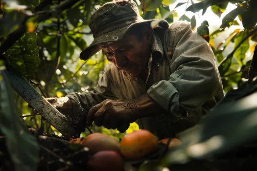 El Machete en la Recoleccion de Semillas y Frutos Forestales