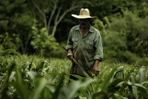 El machete como herramienta de poda en la agricultura